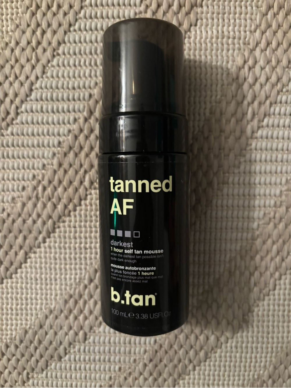 b.tan Tanned AF Darkest Self-Tan Mousse — Black